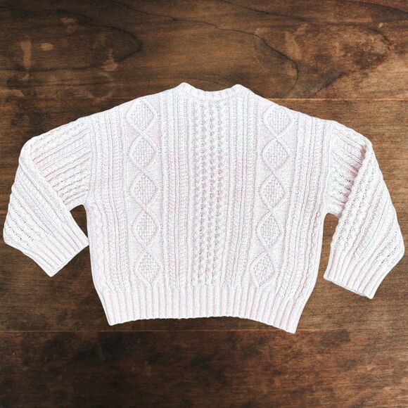Revolve Tularosa Isla Cable Sweater | Light Pink | Size M - Picture 4 of 6